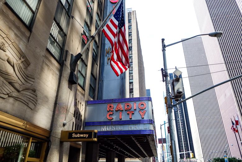 Radio City Music Hall was just across the street!