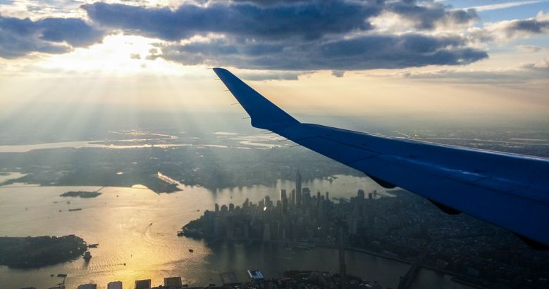 Flying into NYC
