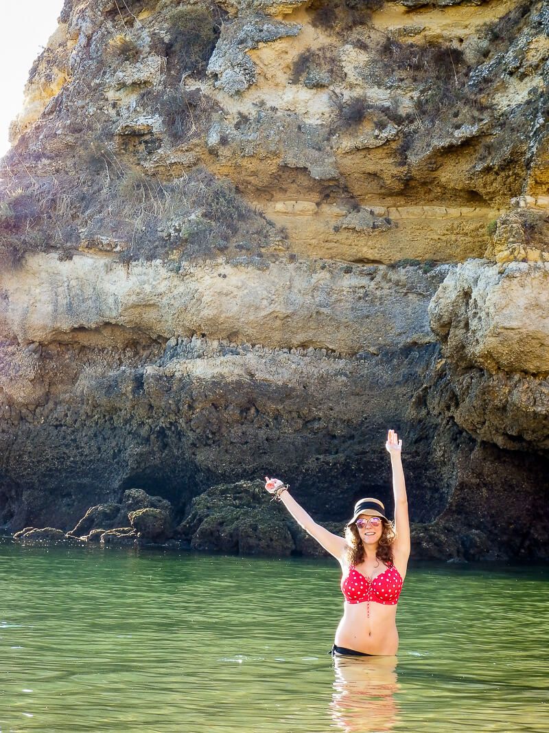 In the water at Camilo Beach