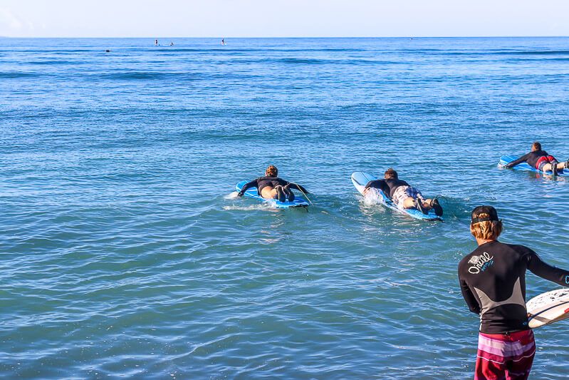 Surfing with Maui Surfer Girls