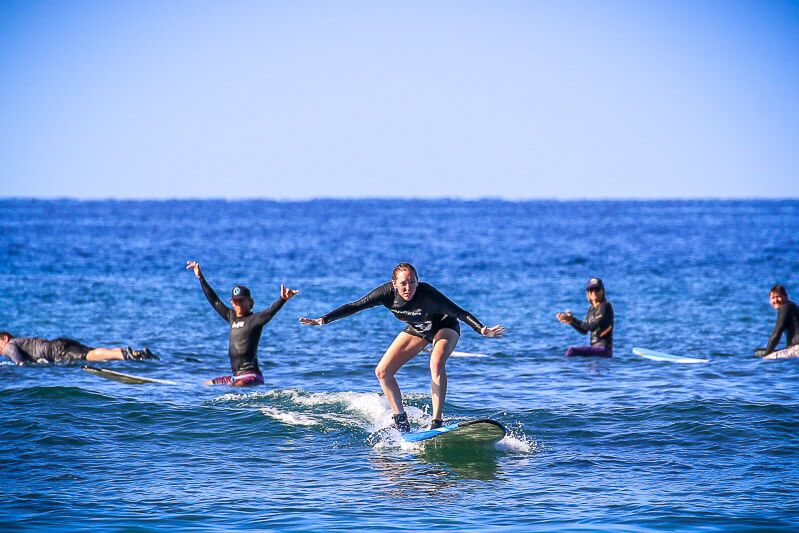 Surfing with Maui Surfer Girls