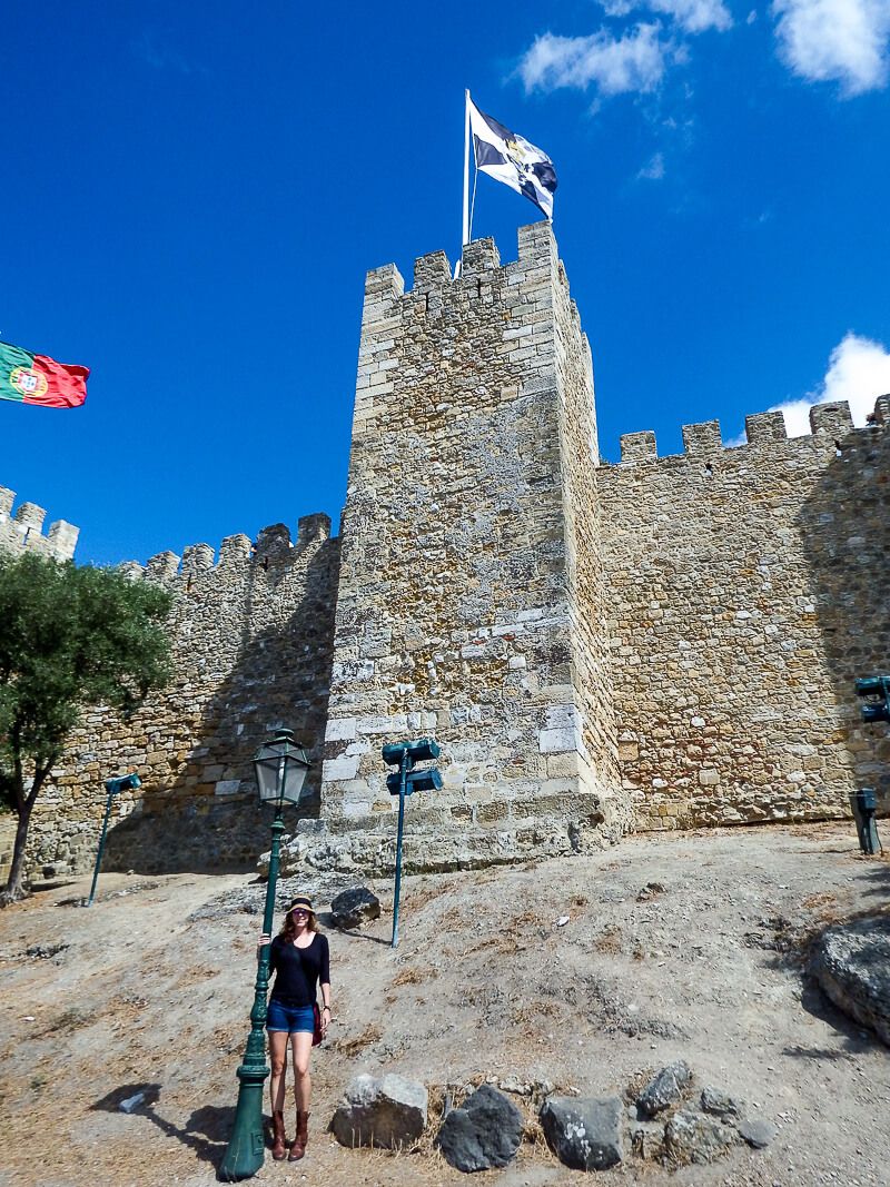 Standing outside Lisbon Castle