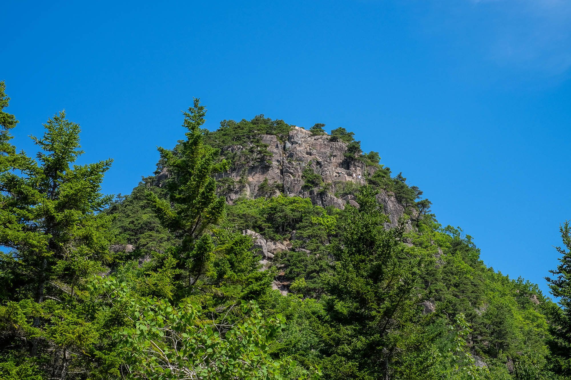 Hiking the Beehive in Acadia National Park