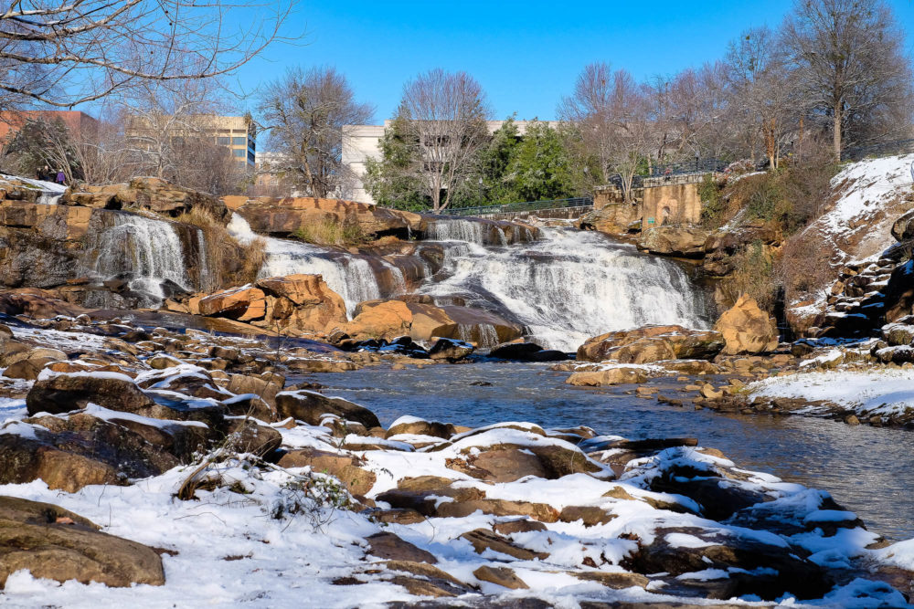Greenville, SC in the snow
