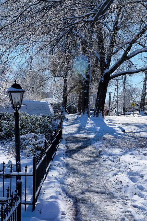 North Main: Greenville, SC in the Snow