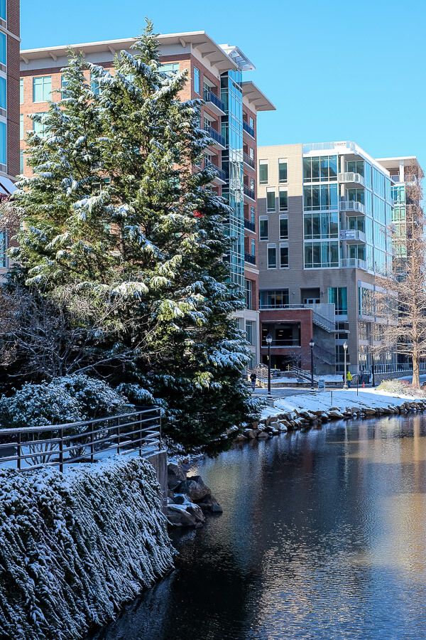 Greenville, SC in the Snow