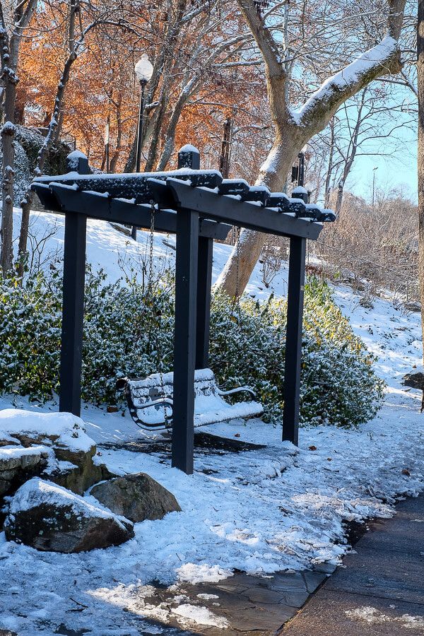 Falls Park: Greenville, SC in the Snow