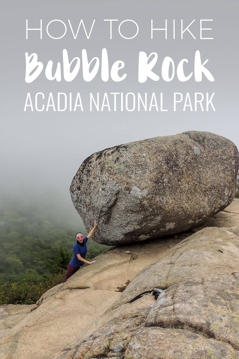 Interested in hiking the Bubble Rock Trail to see Bubble Rock in Acadia National Park? Find out all you need to know for this iconic site! bar harbor, acadia national park, things to do acadia national park, things to do bar harbor,