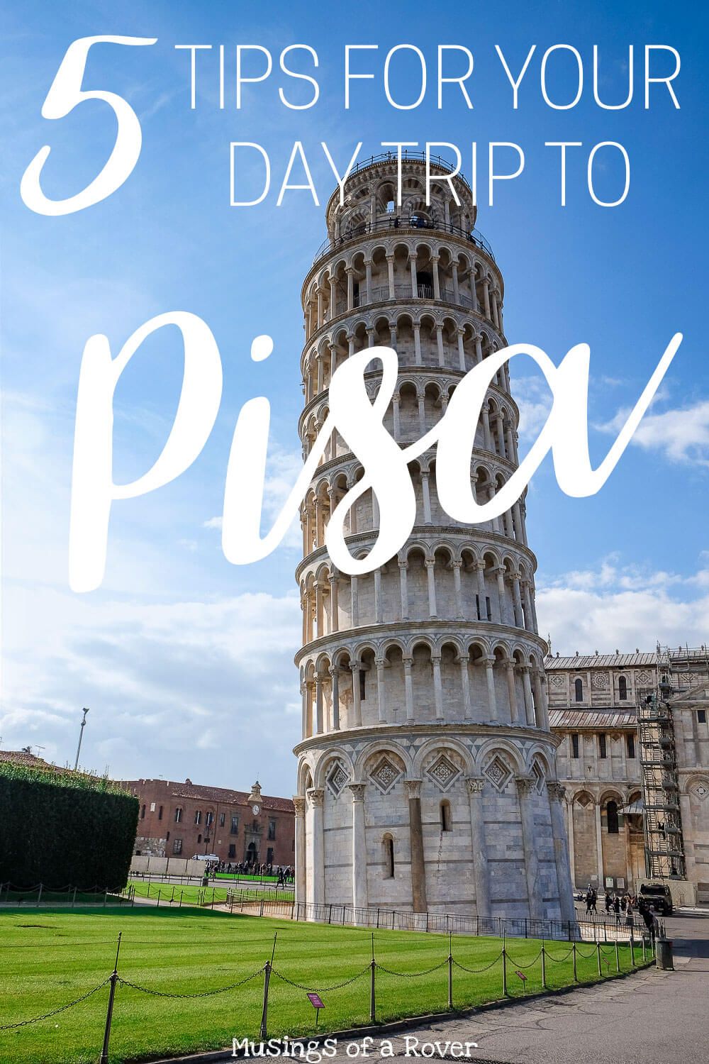 Want to see the leaning tower of pisa? Consider making a day trip out of it! It's only about an hour from Florence and you can easily go for just the day. Here are 5 tips to help you prepare for seeing this famous landmark! florence travel tips, italy travel tips, italy things to do, florence things to do, italy guide, florence guide, italy travel advice, florence travel advice, pisa travel tips, pisa things to do, leaning tower of pisa