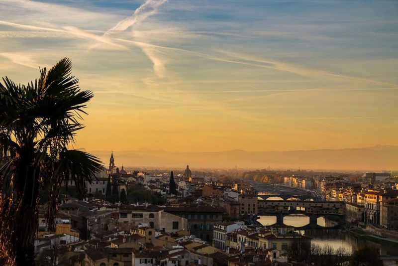 Viewpoint in Florence, Italy - How much does a trip to italy cost?