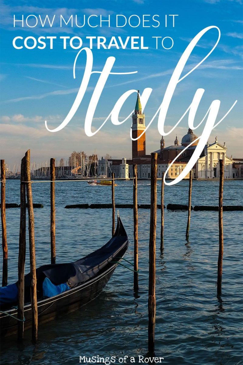 month trip to italy cost