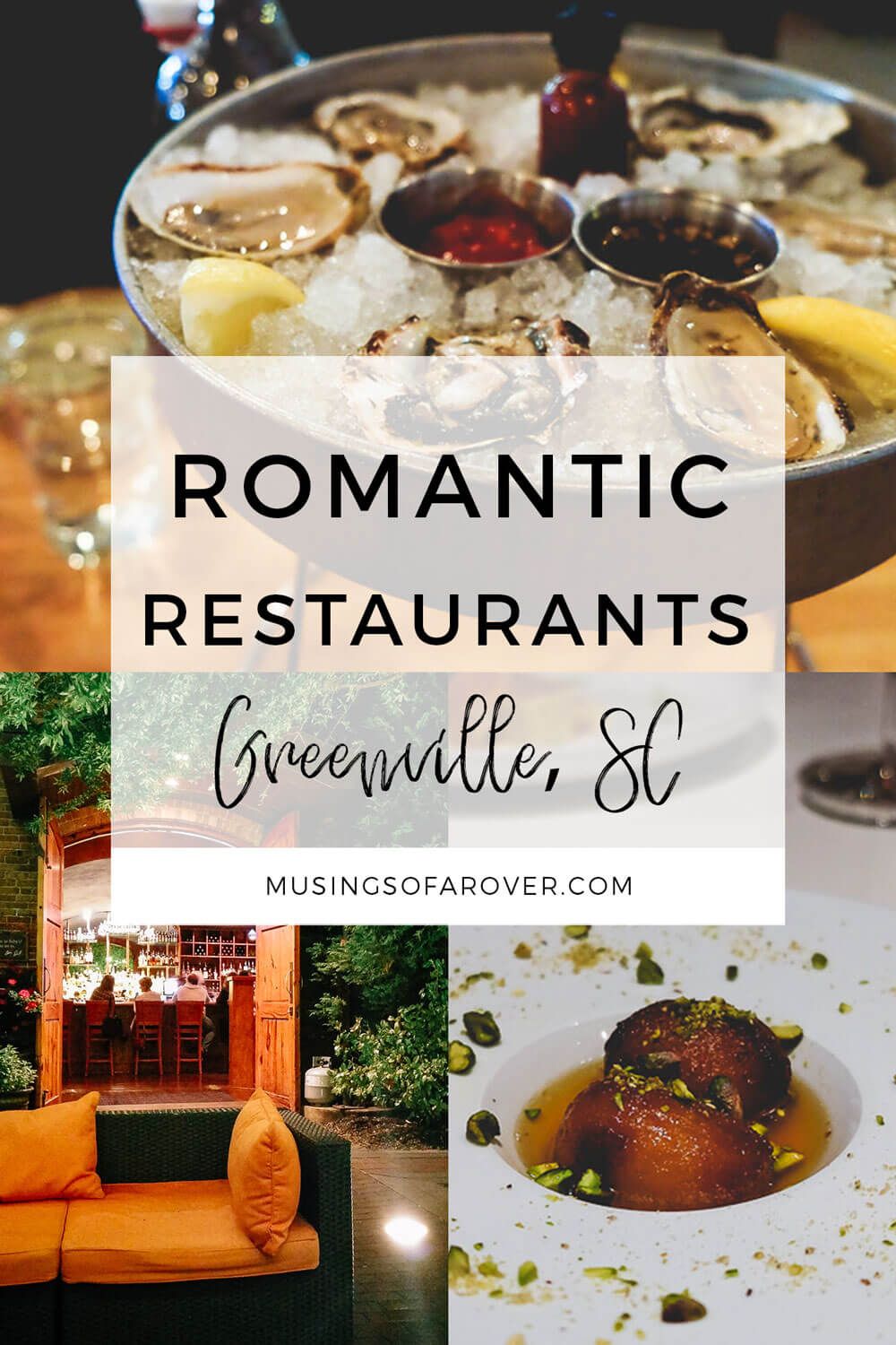 Looking for romantic restaurants in Greenville, SC? Finding a nice, classic, upscale, fancy, and romantic restaurant in Greenville can be difficult. There are so many options! But after years of eating my way through the city, these are my favorites. This is where I go for that special occasion whether it be a Friday night date or an anniversary dinner.