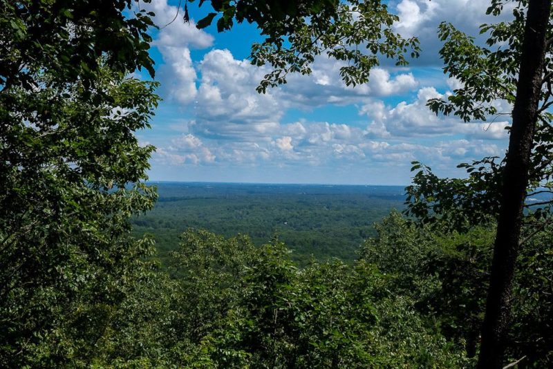 Hiking in Paris Mountain State Park