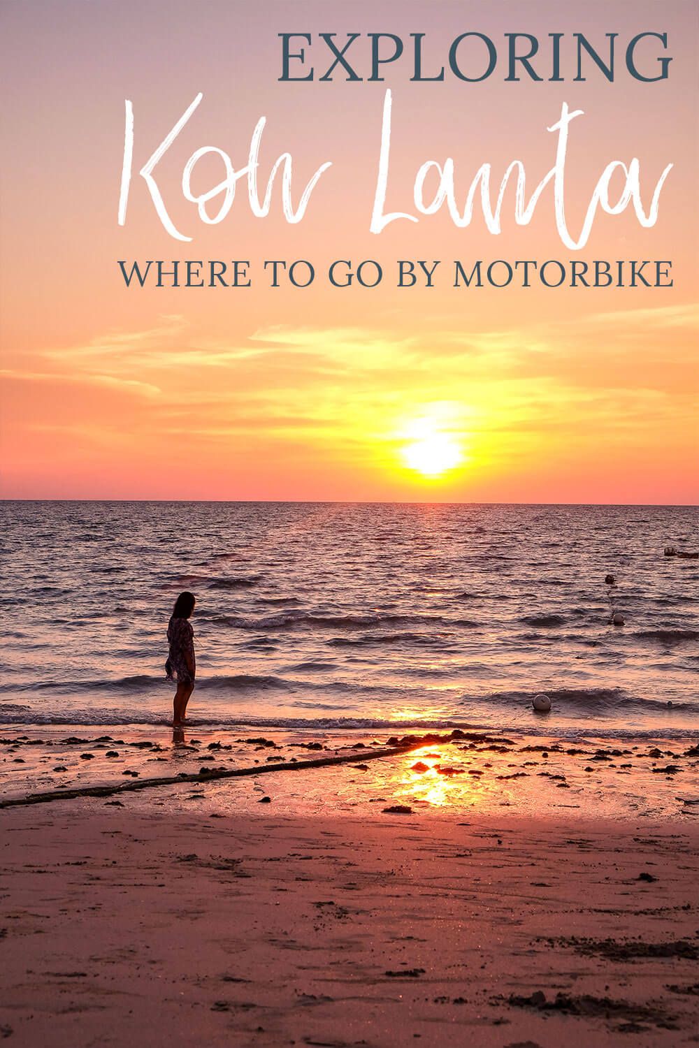 Renting a motorbike is one of the best things to do in Koh Lanta! Find out where you need to go to explore the island's beautiful southern beaches. Tips on driving a motorbike in Thailand are included as well if this will be your first time on a scooter. I think Koh Lanta is the perfect place to learn and there are long stretches of road without many hills. You definitely don't want to miss out on seeing these gorgeous beaches!