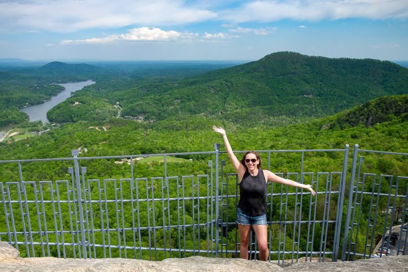 greenville in spring - chimney rock state park