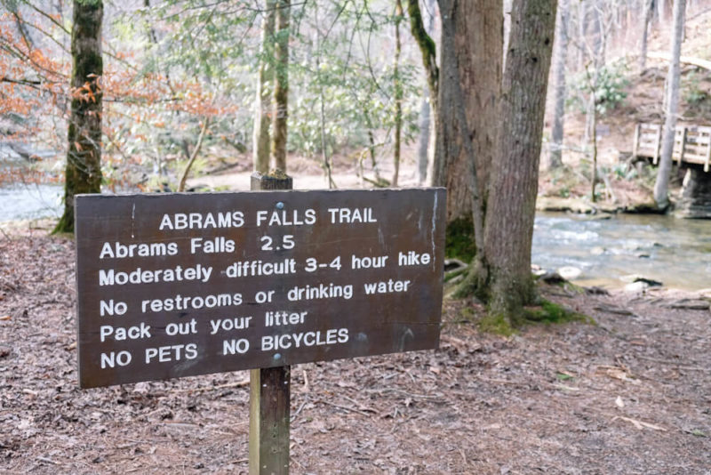 Abrams Falls Trail Great Smoky Mountains National Park