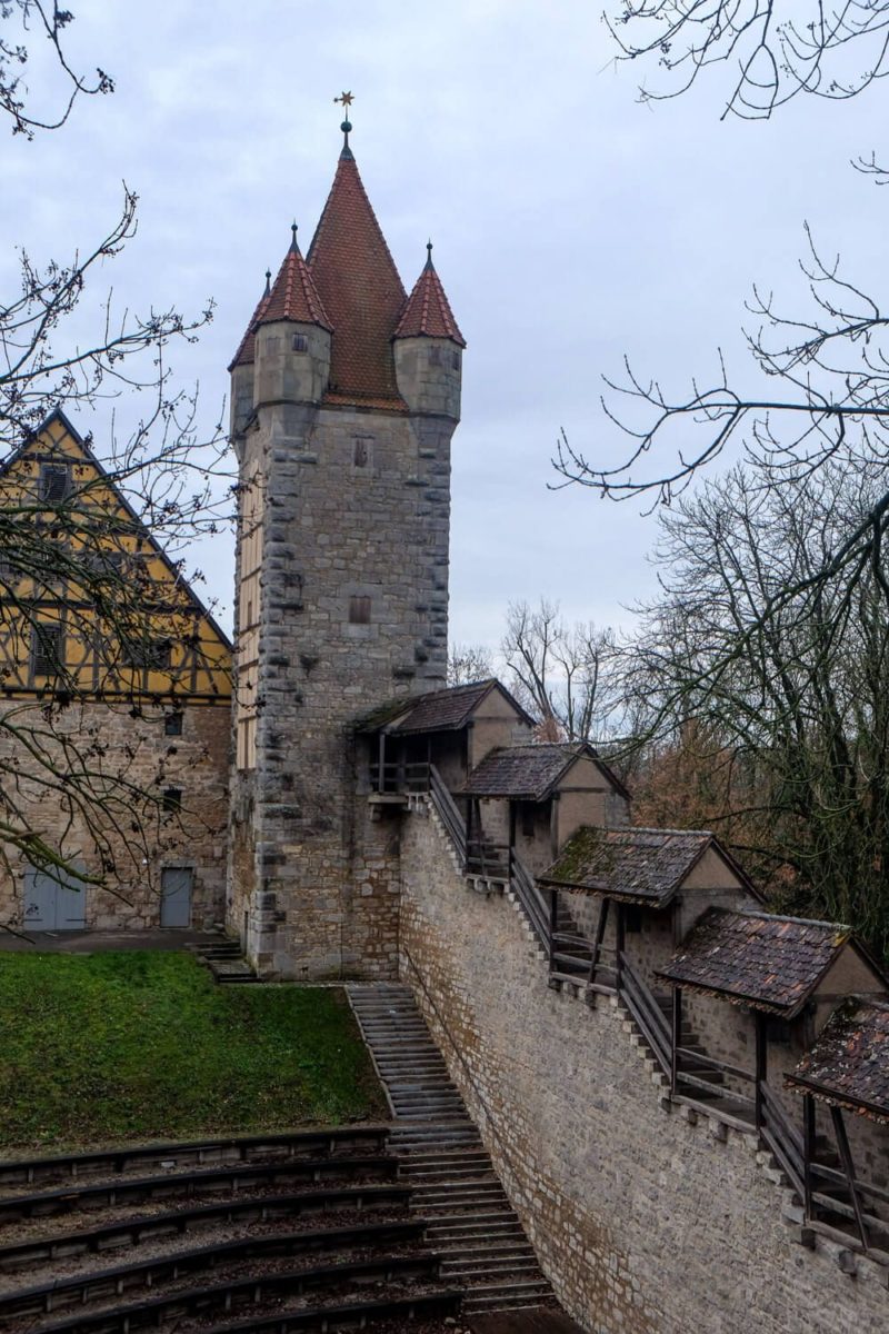 Rothenburg, Germany in December