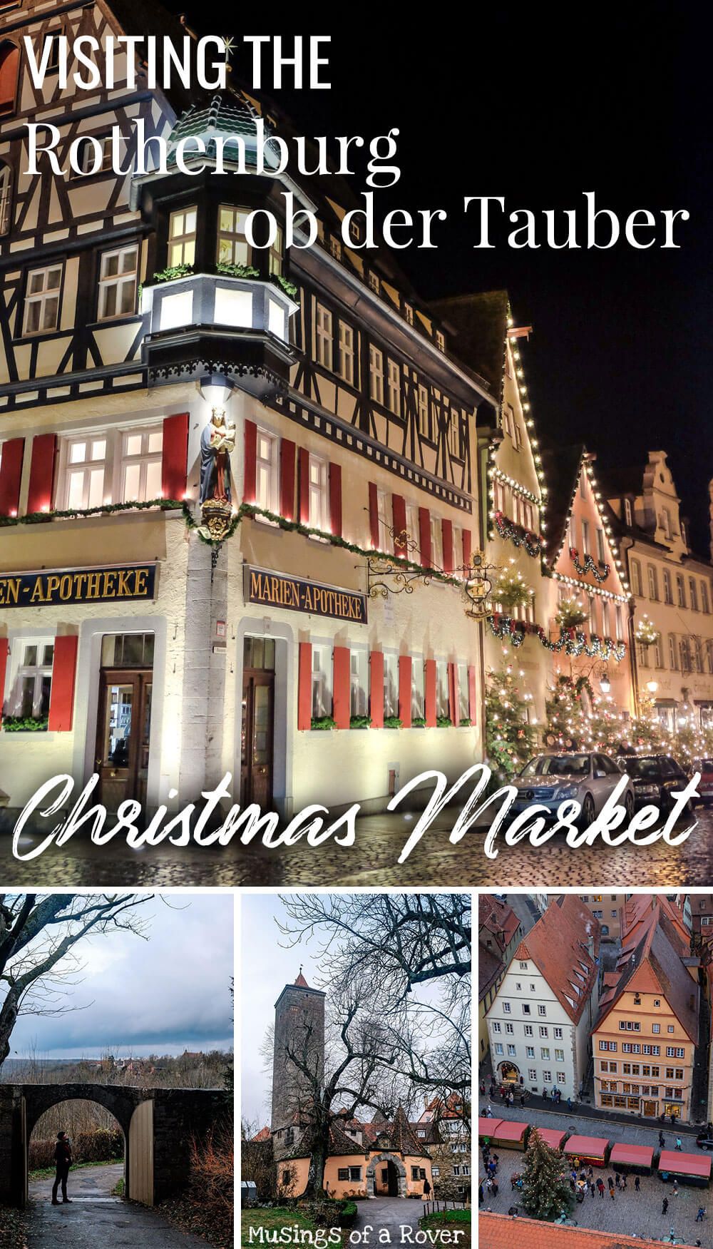 Interested in visiting the Rothenburg Christmas Market? Find out what to expect and what else you can do in this medieval town in Germany! Rothenburg ob der Tauber, Germany