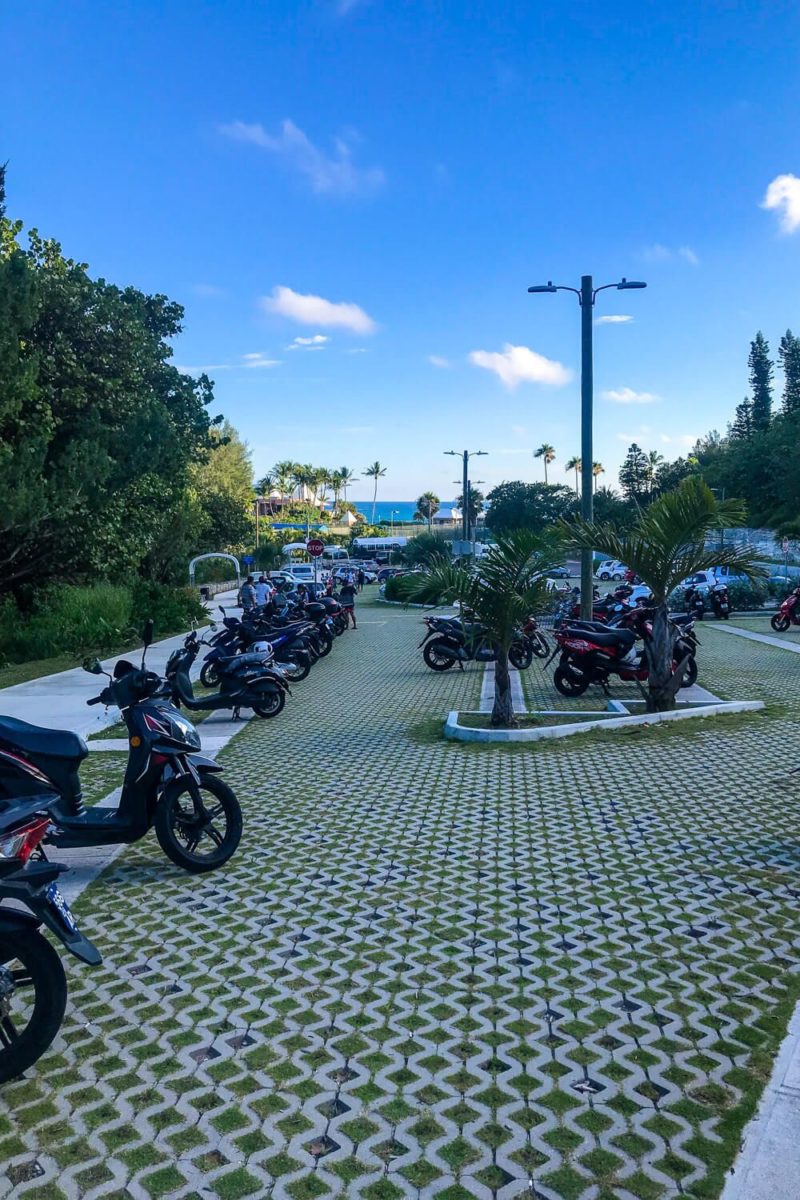 Renting a scooter in bermuda: horseshoe bay parking