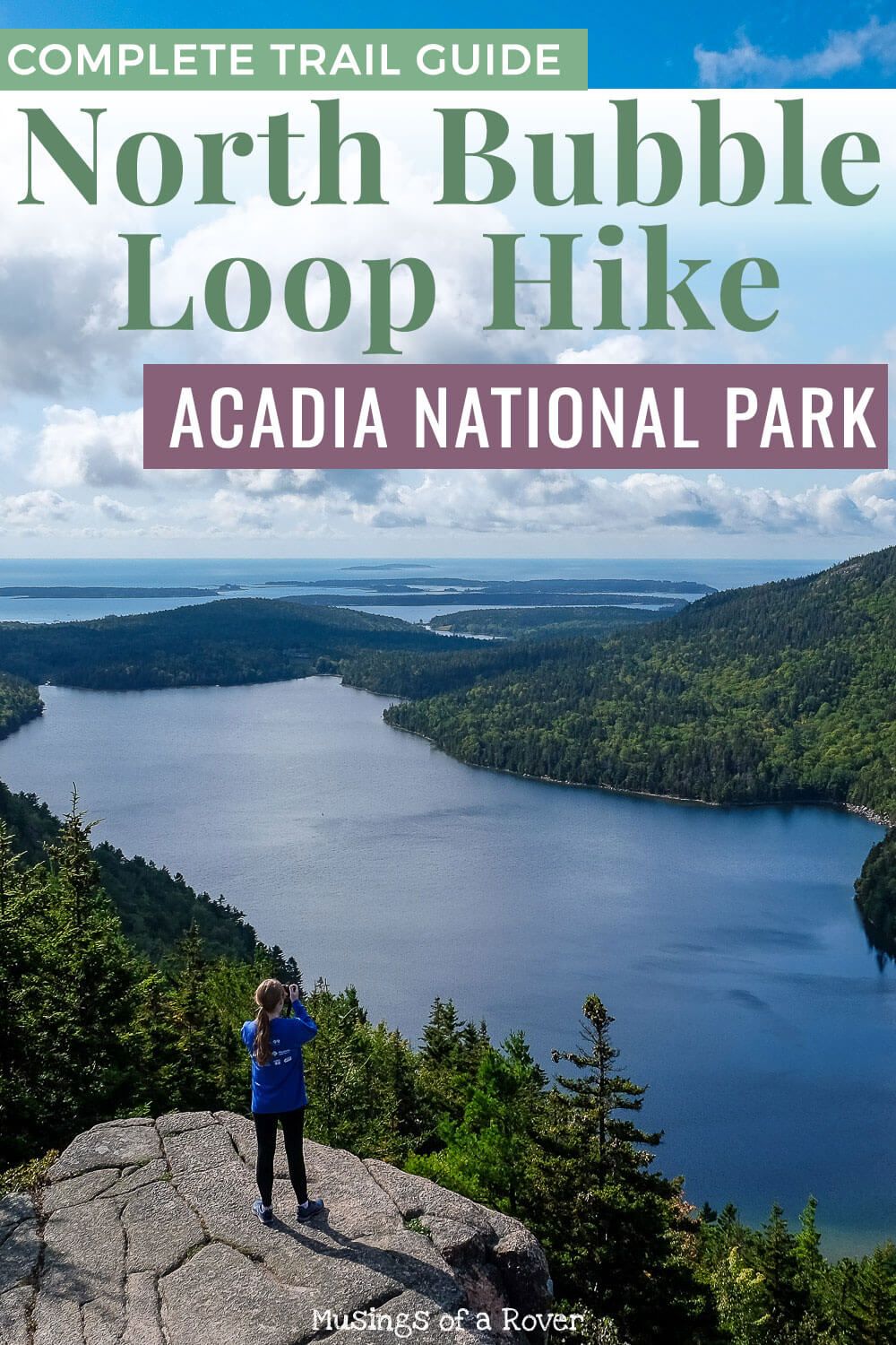 Acadia National Park has lots of amazing hikes. And the Bubbles Trail is one of them. You can hike up to the summit of South Bubble and see Bubble Rock, but if you want amazing views of Jordan Pond and Eagle Lake without the crowds, then consider hiking to North Bubble instead. Or you can combine both Bubbles into this loop hike. Definitely consider this for your next trip to Acadia National Park!