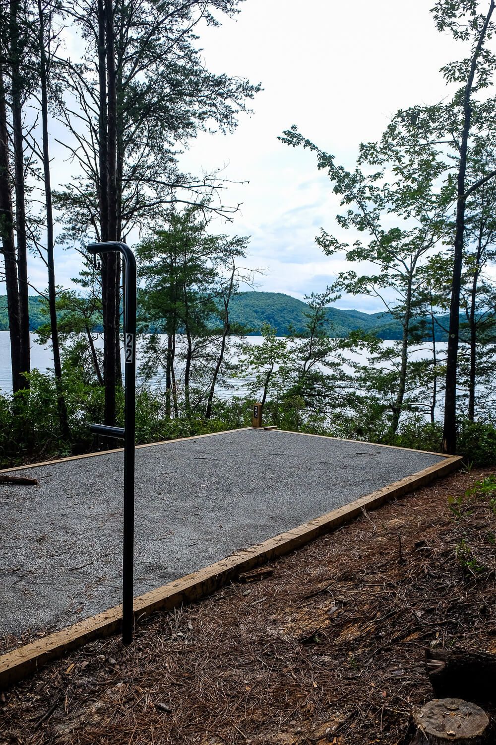 site 22 Boat in campsites at lake jocassee