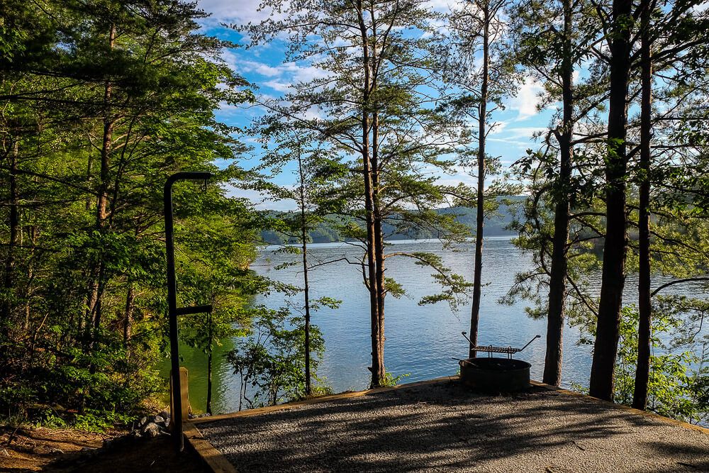 site 9 Boat in campsites at lake jocassee