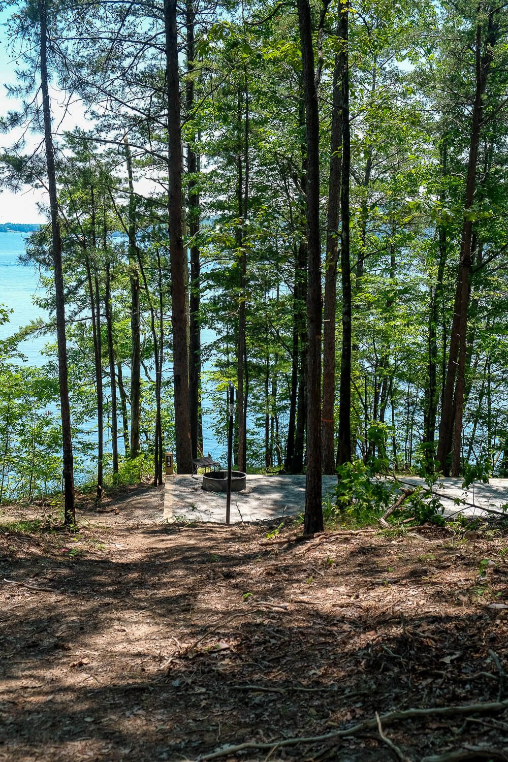 Site 15 Boat in campsites at lake jocassee