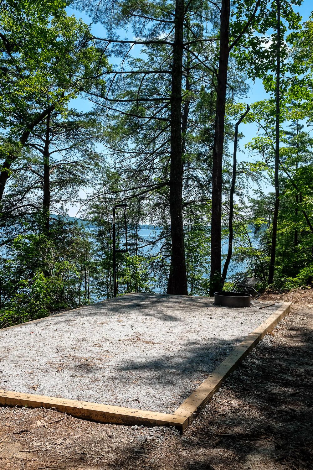 Site 19 Boat in campsites at lake jocassee