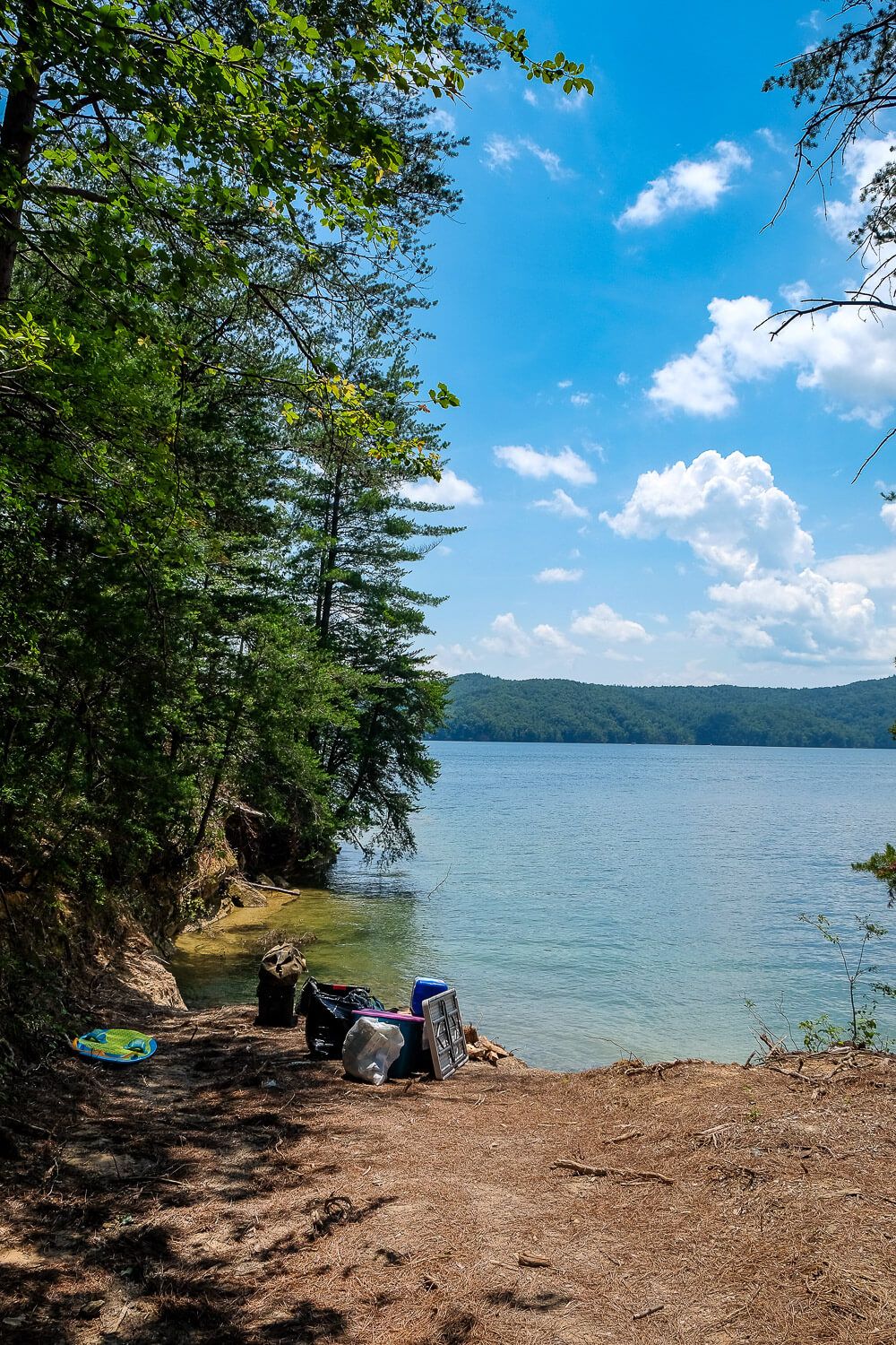 site 6 Boat in campsites at lake jocassee