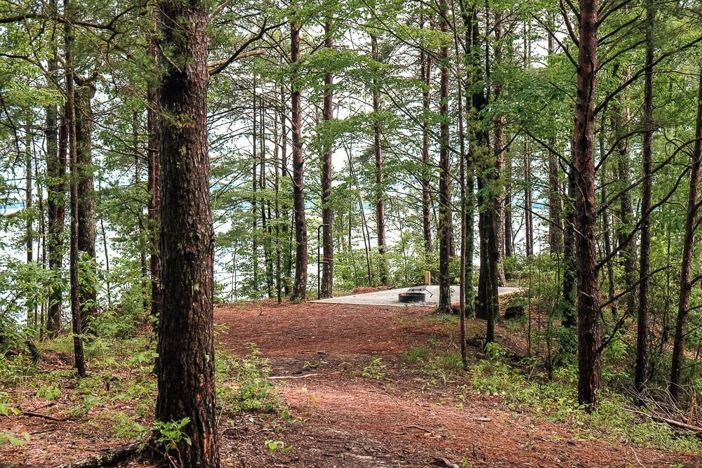 site 21 Boat in campsites at lake jocassee