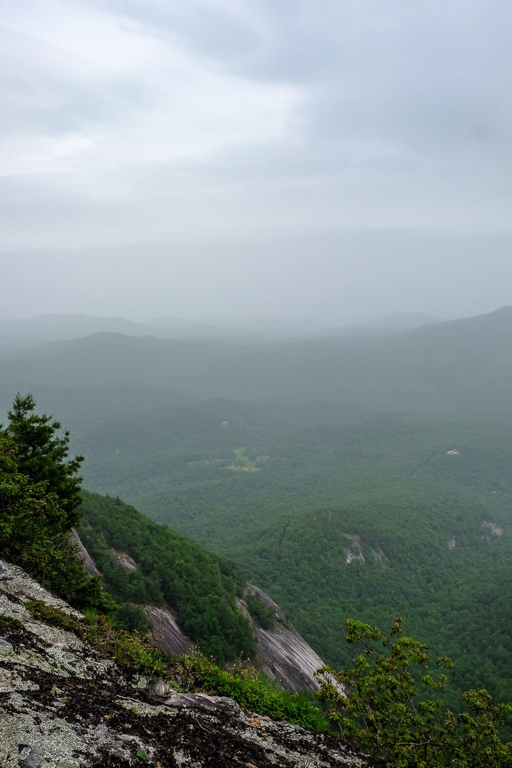 whiteside mountain trail, highlands nc