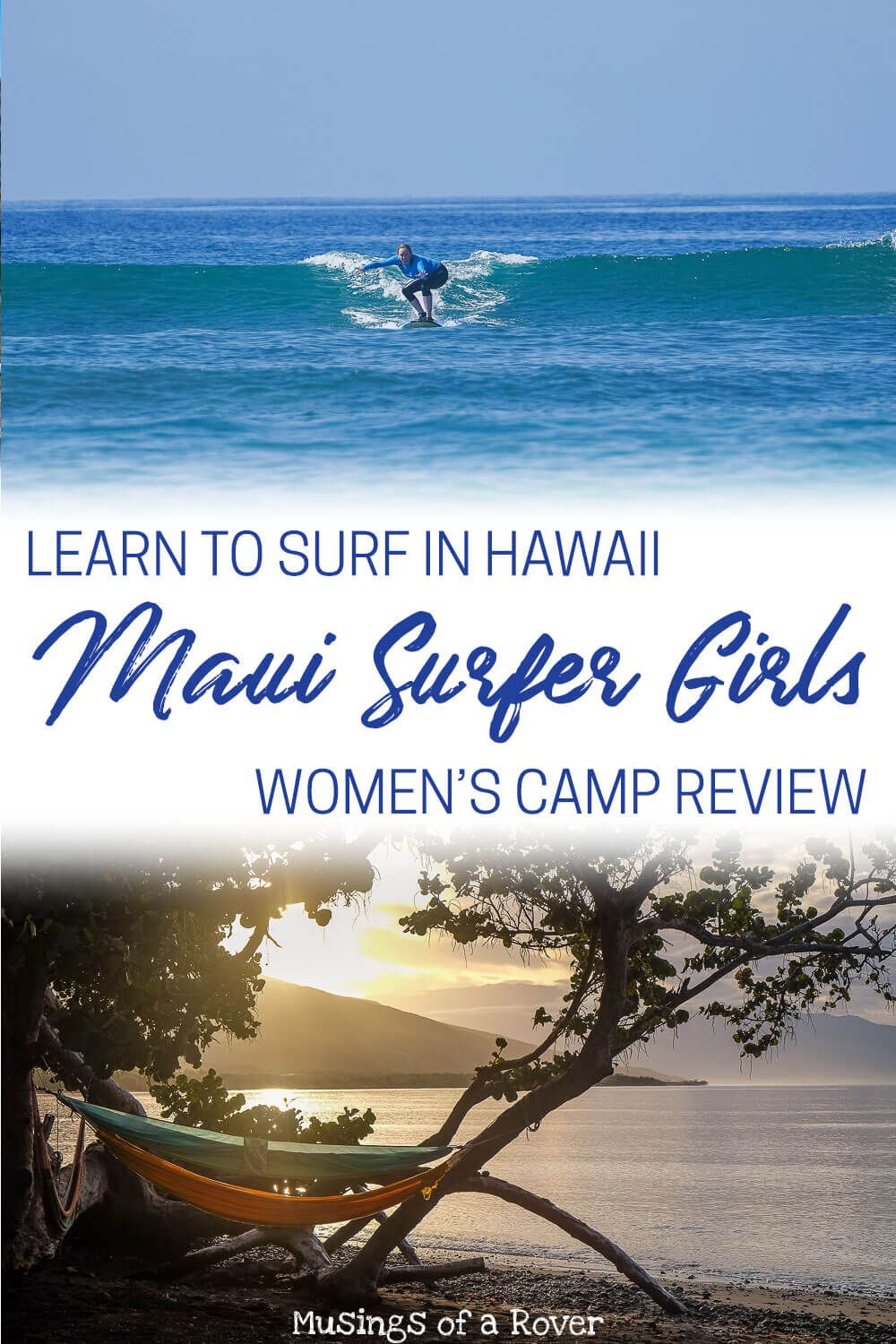 Want to spend a week in Maui learning to surf? This women's surf camp was one of the best weeks of my life. The surf retreat includes 5 days of surfing with professional instructors, delicious food, cabins that open onto the beach, and additional activities like hiking, yoga, massage, sailing tours, and more.