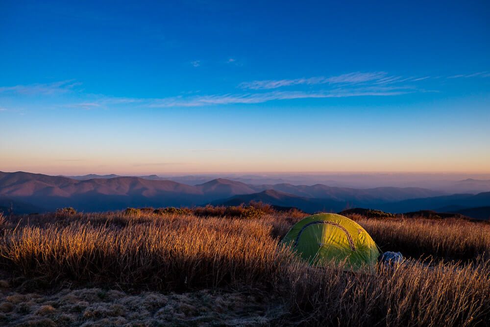 Backpacking at black balsam