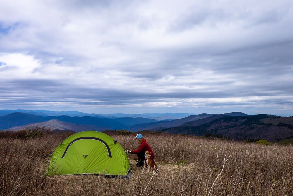 backpacking at black balsam