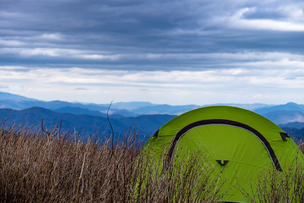 backpacking at black balsam knob