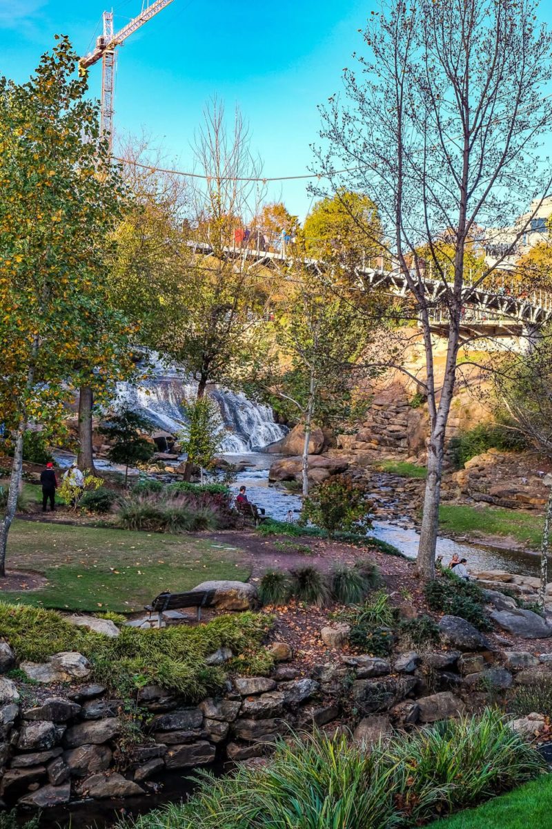 falls park in greenville, sc