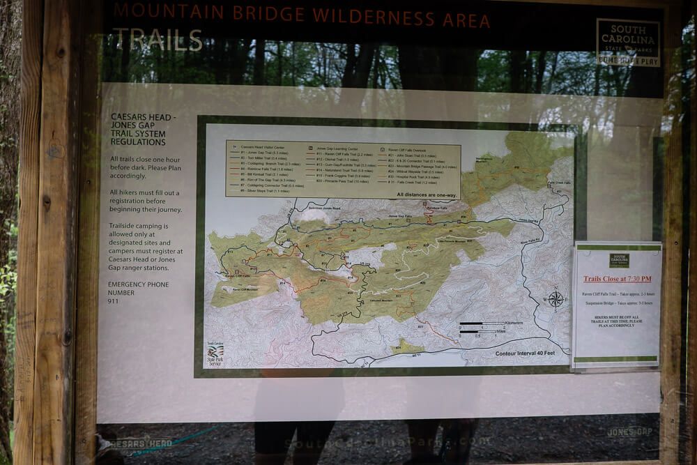 caesars head state park map