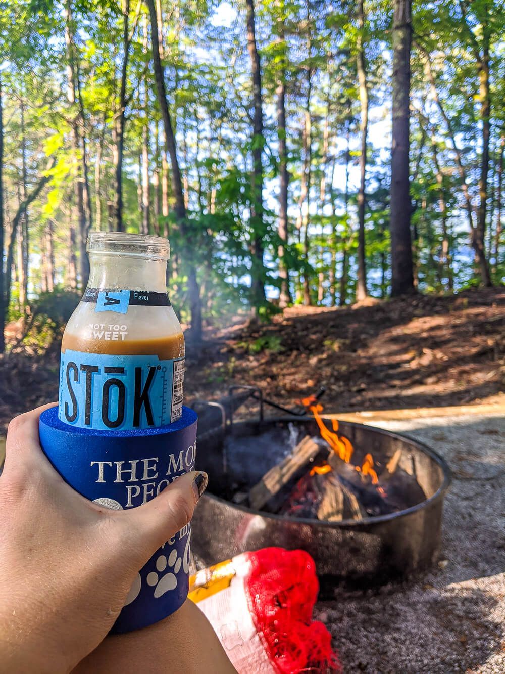 iced coffee camping