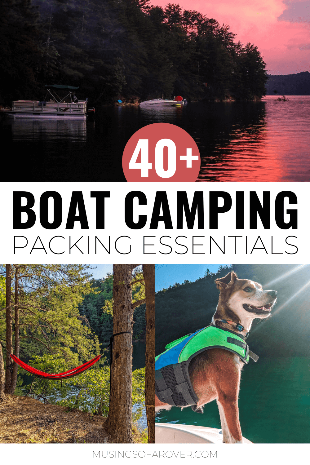 Here you'll find a complete list of everything I bring boat camping. Use this checklist to make sure you pack the essentials you need to have a great trip.