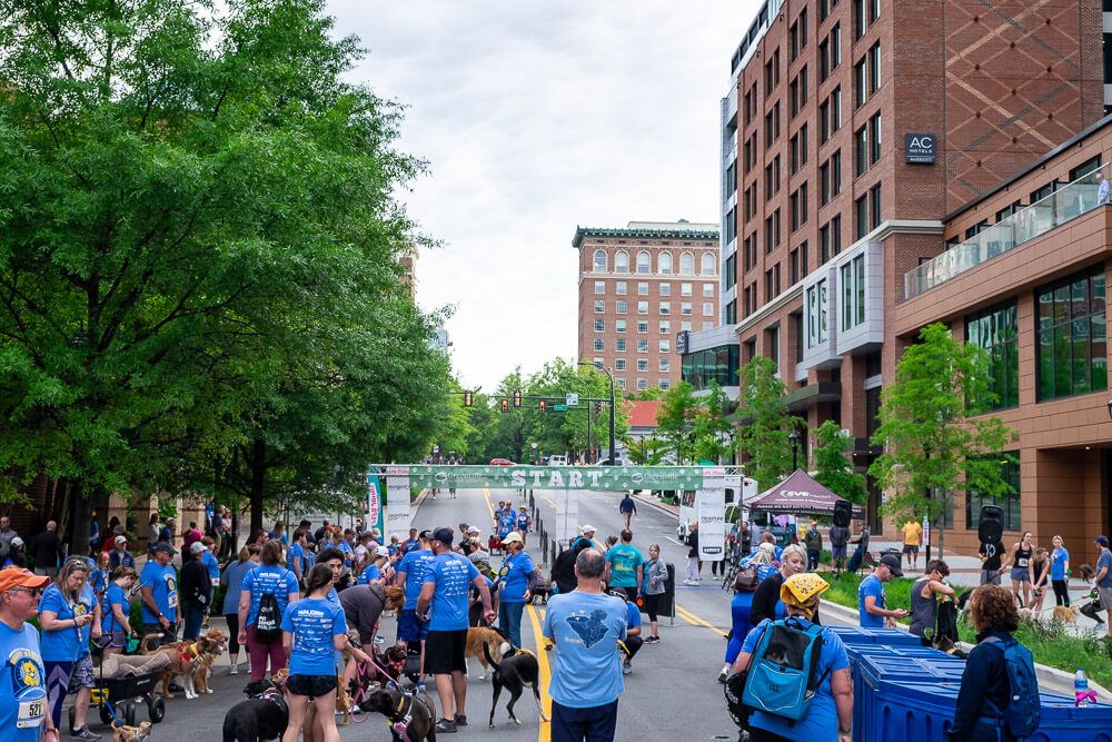 road race in downtown greenville