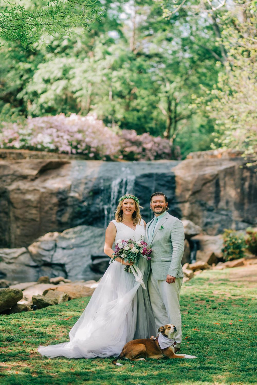 rock quarry garden wedding