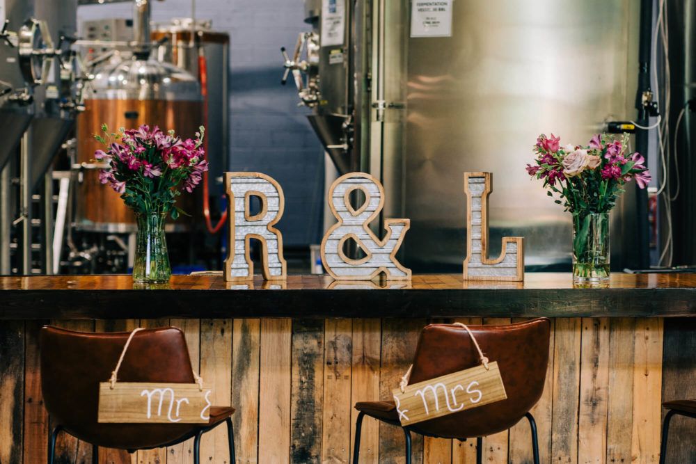 brewery wedding