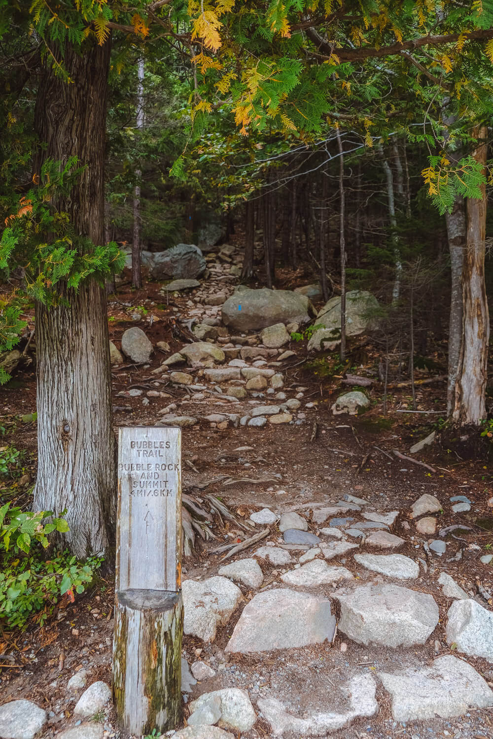 bubbles trail trailhead