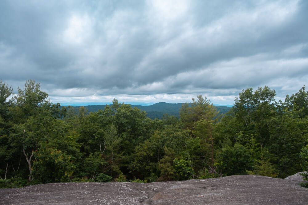 top of glassy mountain