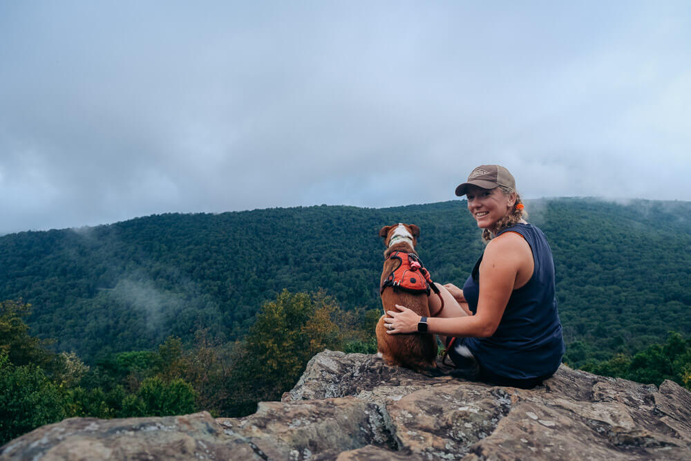 shenandoah national park with your dog: compton peak west