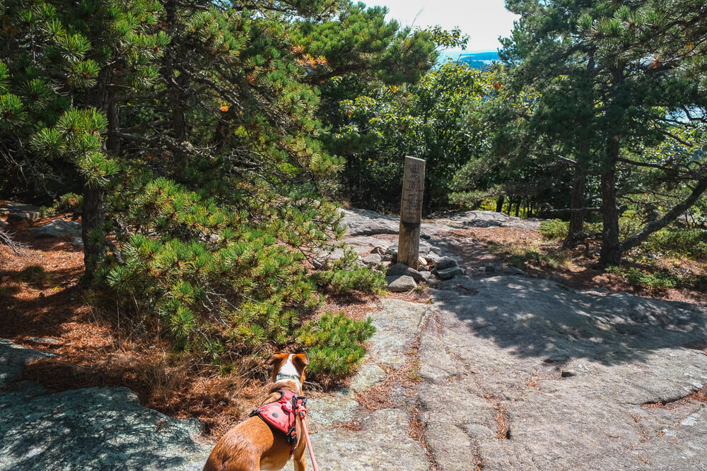 valley peak trail sign