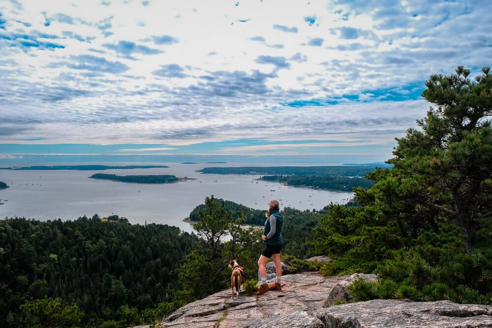 st sauveur mountain trail view over somes sound