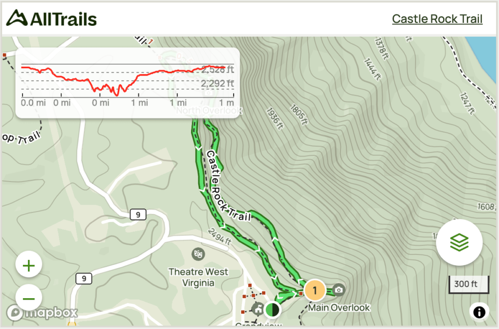 castle rock trail map