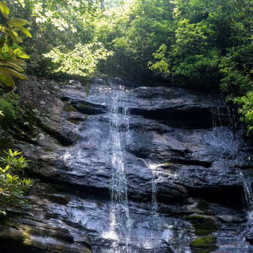 Hike to Ranger Falls near Highlands NC