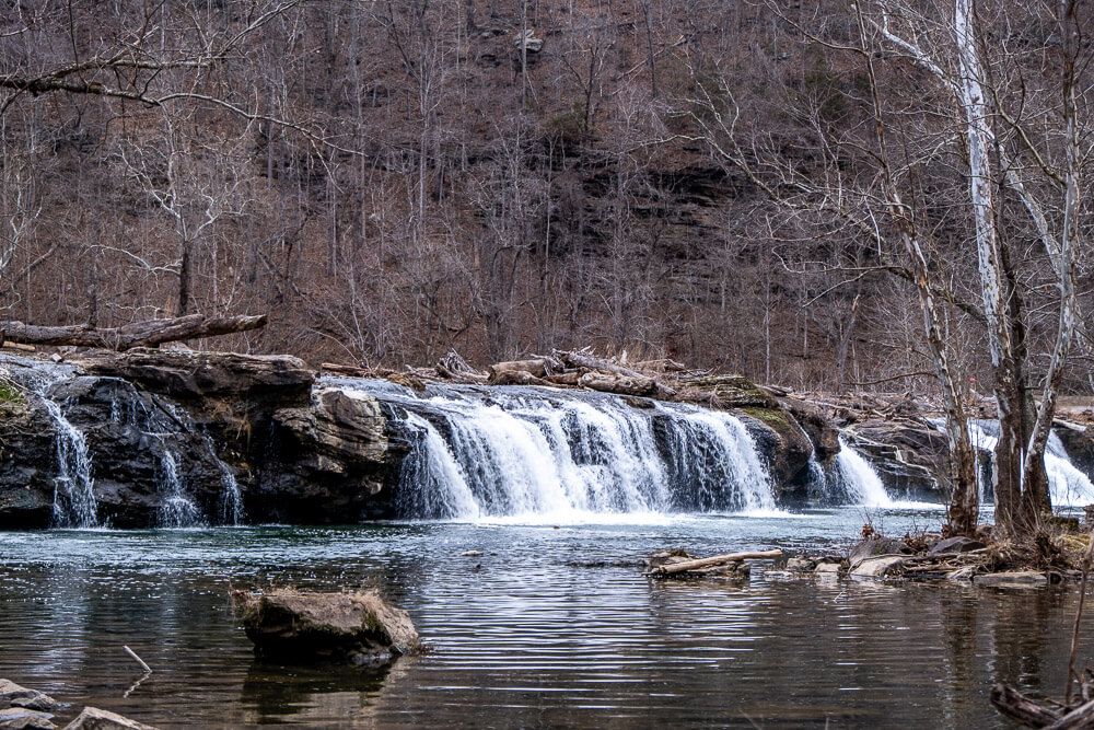 sandstone falls at new river gorge national park